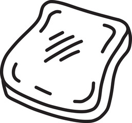 Hand Drawn sliced bread illustration
