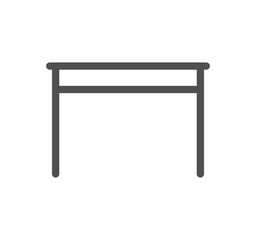 Furniture and household icon outline and linear vector.
