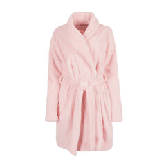 Women's pink Bade Coat with belt