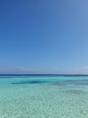Fototapeta na wymiar Ocean view of Maldives 
