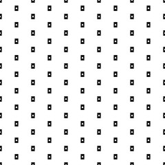 Square seamless background pattern from black ace of clubs cards. The pattern is evenly filled. Vector illustration on white background