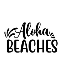 Aloha beaches svg cut file