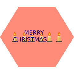 Merry christmas   Isolated Vector icon

