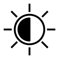 Icon Brightness With Style Glyph