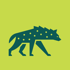Hyena Logo. Icon design. Template elements