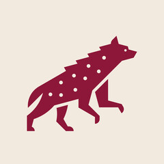 Hyena Logo. Icon design. Template elements