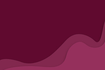 Magenta colour minimal style 3d paper cut background with blank space