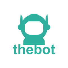 Robot icon. Vector AI technology concept symbol or design element in flat style.