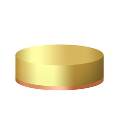 gold podium and copper color