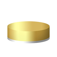 gold podium and platinum color