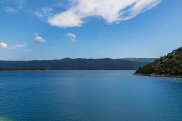 Seaside landscape in the Peljesac region of Croatia.