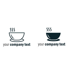 logo cup of coffee design