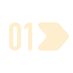 Number Info-graphic Bullet point 1, Arrow Shape number, Arrow Infographic Number.