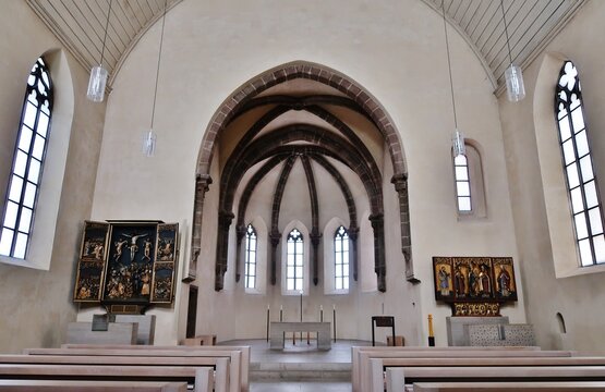 N&uuml;rnberg, Kirche St. Klara, Inneres, Blick zur Apsis