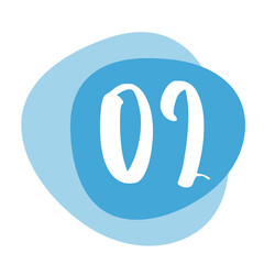 Number Info-graphic Bullet point 2, Shape number, Infographic Number.