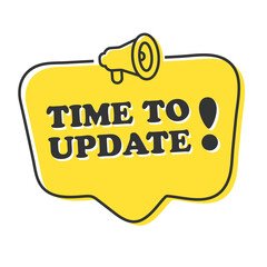 Time to update on speech bubble