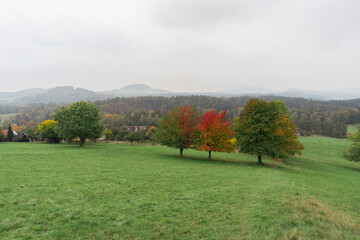 Idyllic and panoramic view of Czech Republic, National Park, Bohemian Switzerland, Česk&eacute; &Scaron;v&yacute;carsko