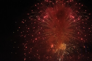 fireworks on a black background