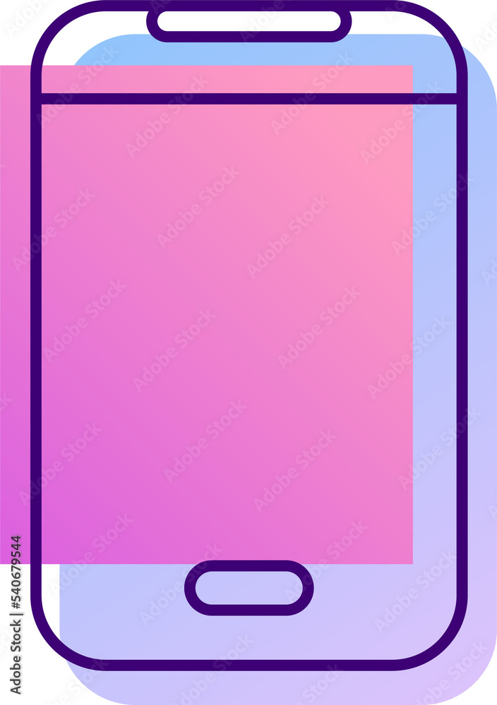 Wall mural icons cart line gradient digital device application ui kit