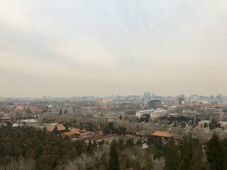 Fototapeta na wymiar Beijing, China, November 2016 - A view of a city