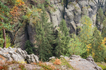 Idyllic and panoramic view of Czech Republic, National Park, Bohemian Switzerland, Česk&eacute; &Scaron;v&yacute;carsko