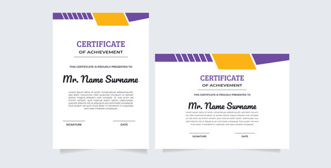 certificate of appreciation border template with luxury badge and modern line and shapes. For award, business