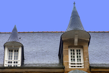 Brittany, Dinan : medieval house