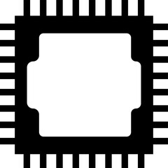 Illustrations chip computer flat design icon appliance for households. PNG