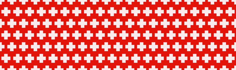 Seamless hospital background with plus symbols