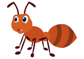 Ant Cartoon Character Vector