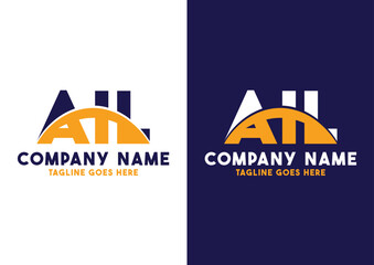 Letter AIL logo design vector template, AIL logo