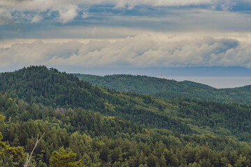 clouds over the mountains