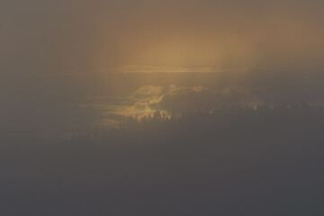 sunrise over the river