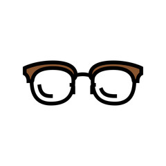 hipster glasses optical color icon vector. hipster glasses optical sign. isolated symbol illustration