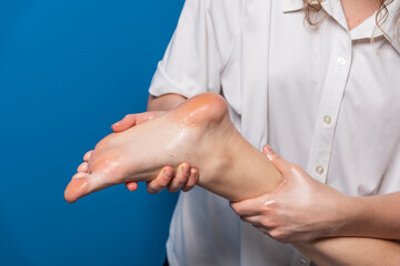 Feet massage for relaxing and good health