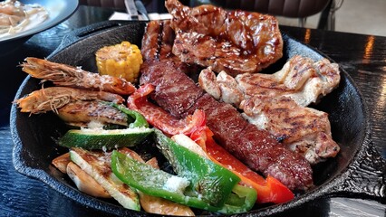 lamb chops on a grill