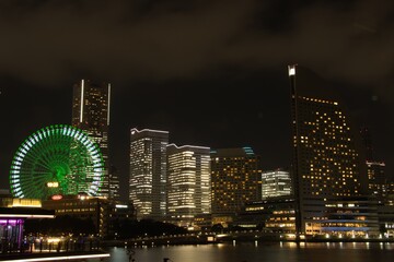 ビル群の夜景