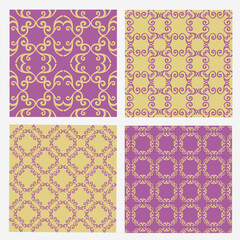 vector set  floral pattern  decorative ornament