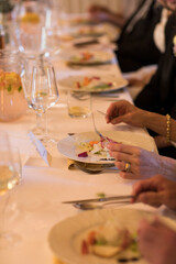 Wedding table setting