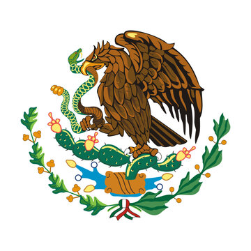 Coat of arms Mexico. Vector illustration