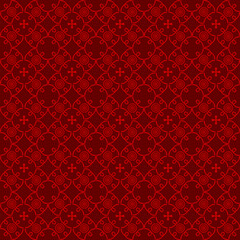 Background image seamless Chinese retro red window tracery pattern