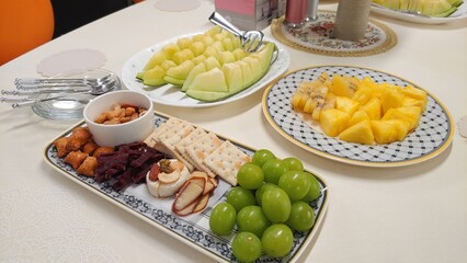 plate of fruit
