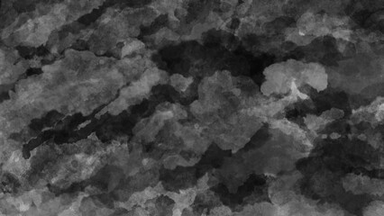 黒の水彩テクスチャ背景。