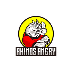 Rhinos angry premium design