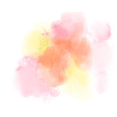 Obraz premium Isolated watercolor spot in white blackground