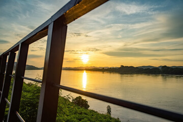 Sunset at Chiang Khan, Loei Province, Thailand.
