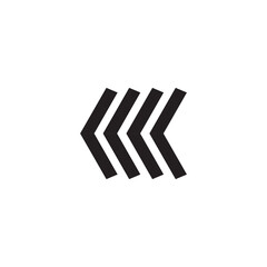 chevron vector icon on white background. flat style. chevron sign