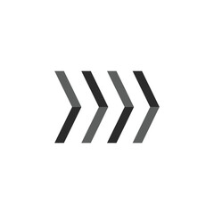 chevron vector icon on white background. flat style. chevron sign