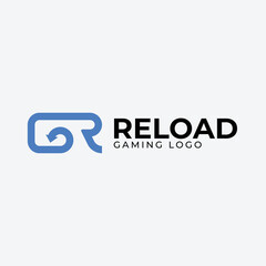 Letter R reload gaming logo