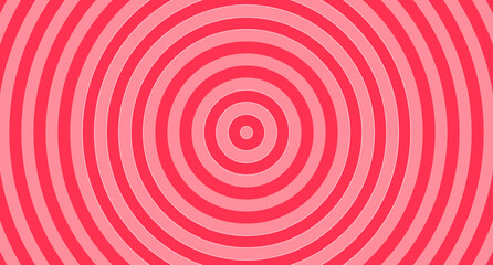 Pink Concentric circles background. Vector illustration